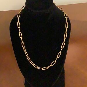 🦋 NWOT Gold tone ring necklace